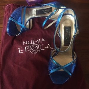 Blue Nuevo Epoca Salsa/Rhythm Dance Shoe